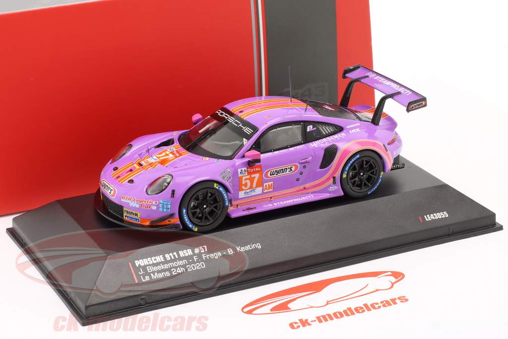 Porsche 911 RSR #57 24h LeMans 2020 Bleekemolen, Fraga, Keating 1:43 Ixo