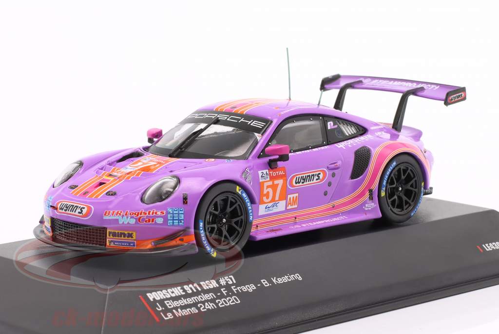 Porsche 911 RSR #57 24h LeMans 2020 Bleekemolen, Fraga, Keating 1:43 Ixo