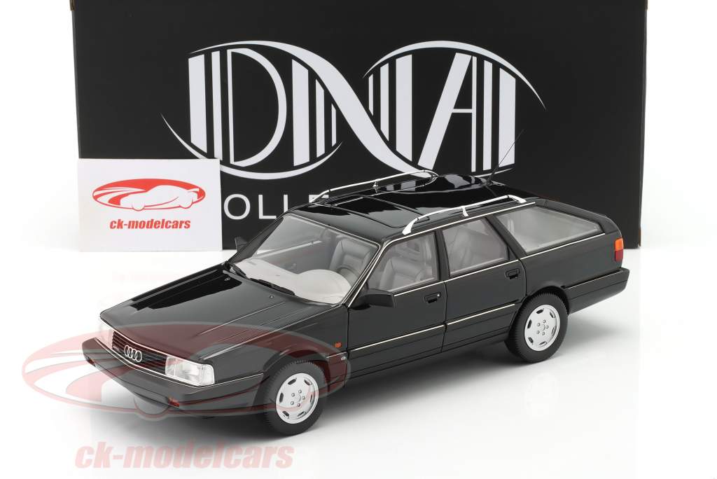 Audi 200 Avant 20V quattro Byggeår 1991 strålende sort 1:18 DNA Collectibles