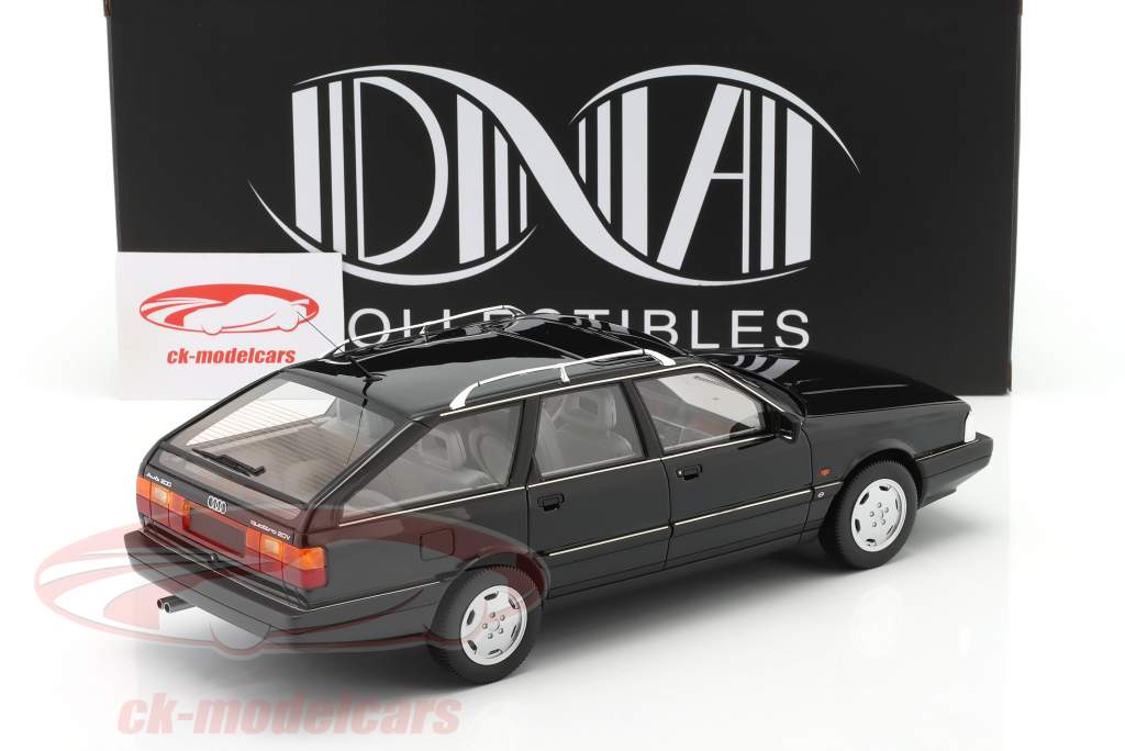 Audi 200 Avant 20V quattro Byggeår 1991 strålende sort 1:18 DNA Collectibles