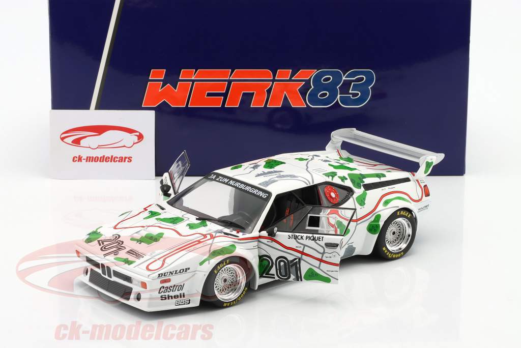 BMW M1 Procar #201 3ro 1000km Nürburgring 1980 Stuck, Piquet 1:18 WERK83