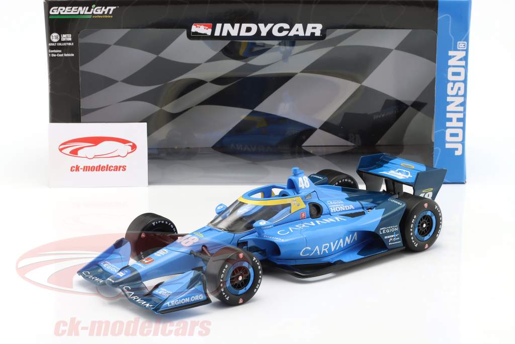 Jimmie Johnson Honda #48 IndyCar Series 2022 1:18 Greenlight