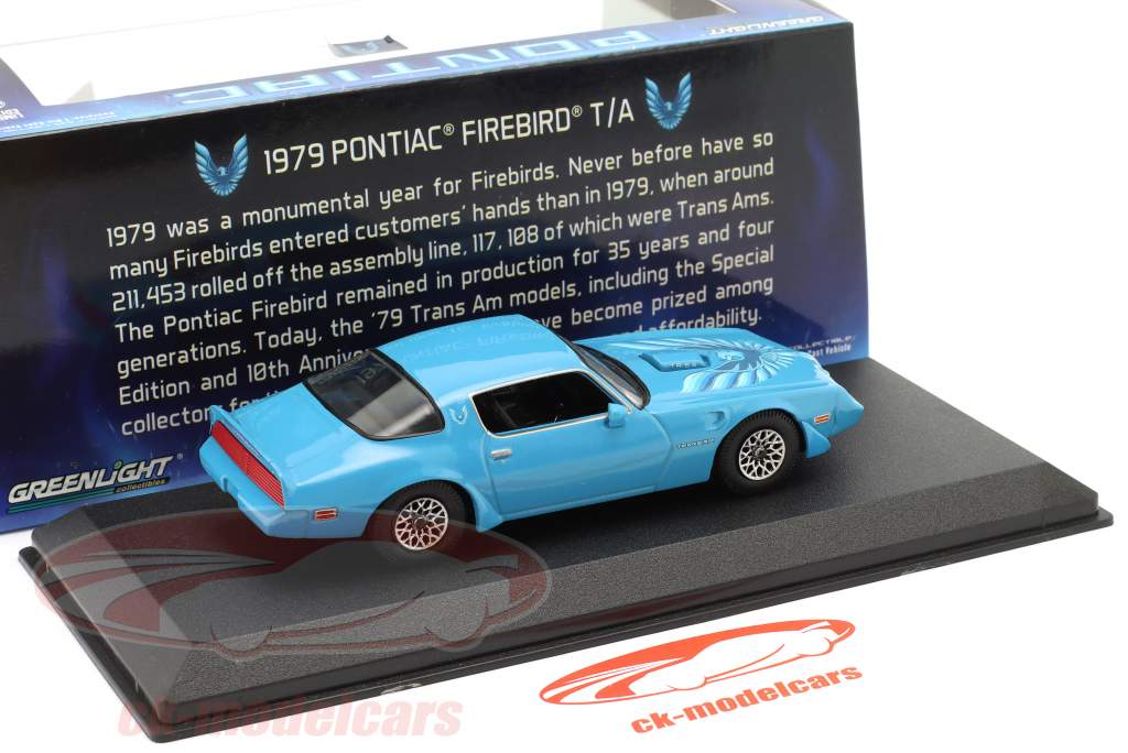 Pontiac Firebird Trans Am 建设年份 1979 蓝色的 1:43 Greenlight
