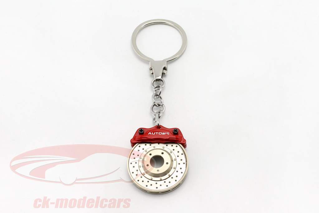 キーホルダー ブレーキディスク オメガリング 赤 AUTOart