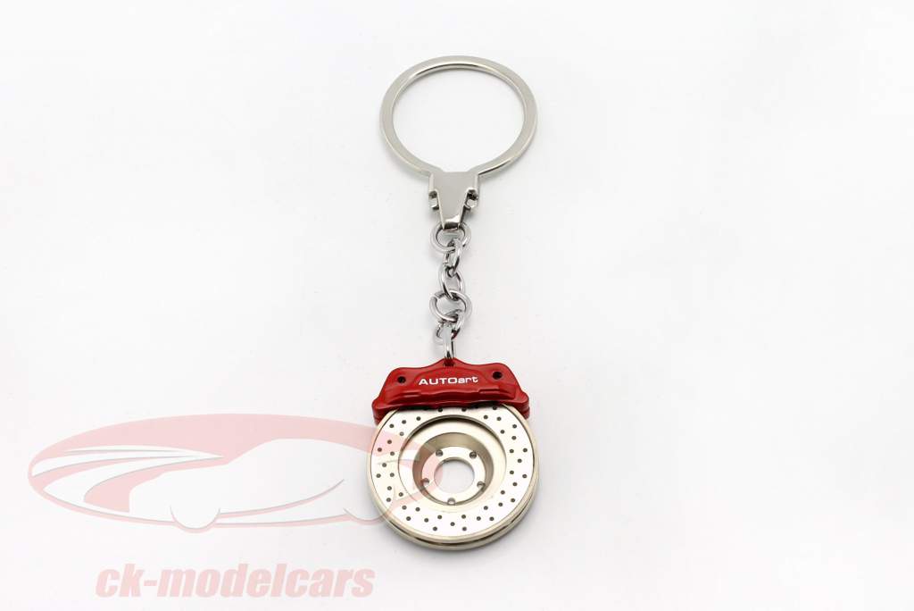 キーホルダー ブレーキディスク オメガリング 赤 AUTOart