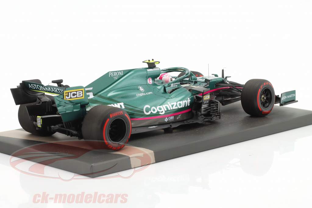 S. Vettel Aston Martin AMR21 #5 2nd Azerbaijan GP formula 1 2021 1:18 Minichamps