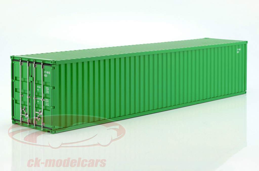 40 FT contenedor marítimo verde 1:18 NZG