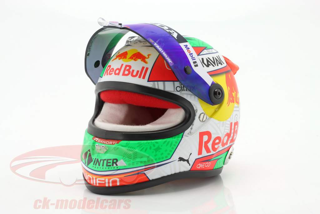 Sergio Perez #11 3rd Mexico GP formula 1 2021 helmet 1:2 Schuberth
