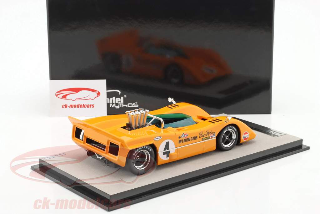 McLaren M8A #4 Winner Riverside Can-Am 1968 B. McLaren 1:18 Tecnomodel
