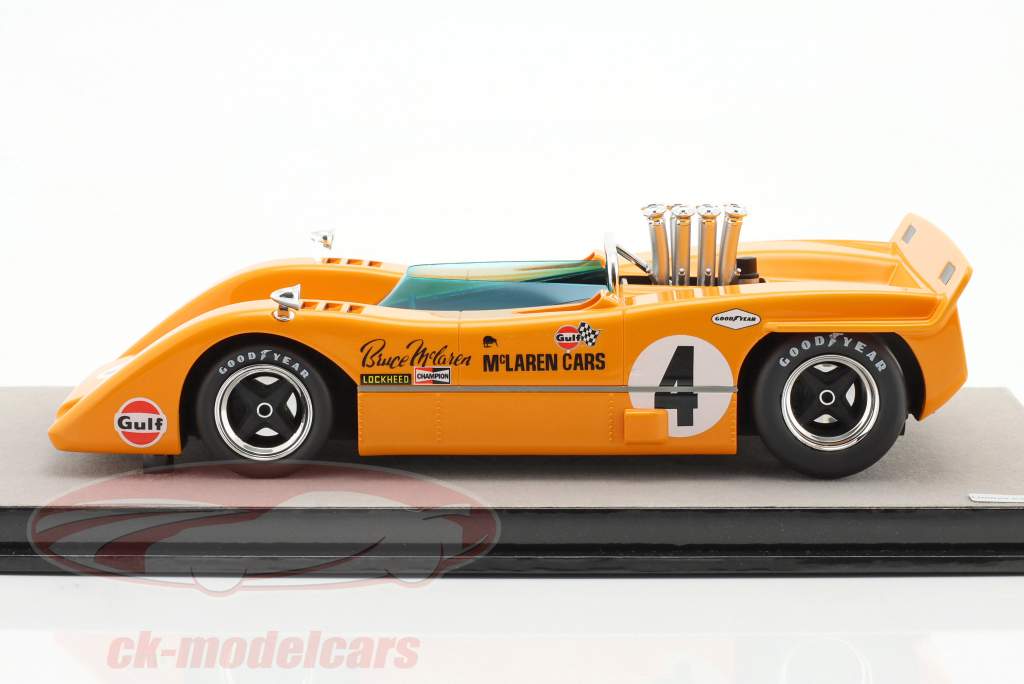 McLaren M8A #4 Winner Riverside Can-Am 1968 B. McLaren 1:18 Tecnomodel