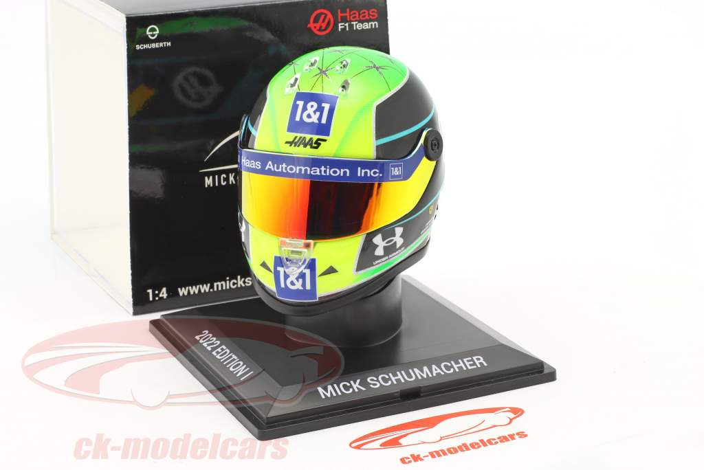 Mick Schumacher #47 Haas F1 Team fórmula 1 2022 casco 1:4 Schuberth