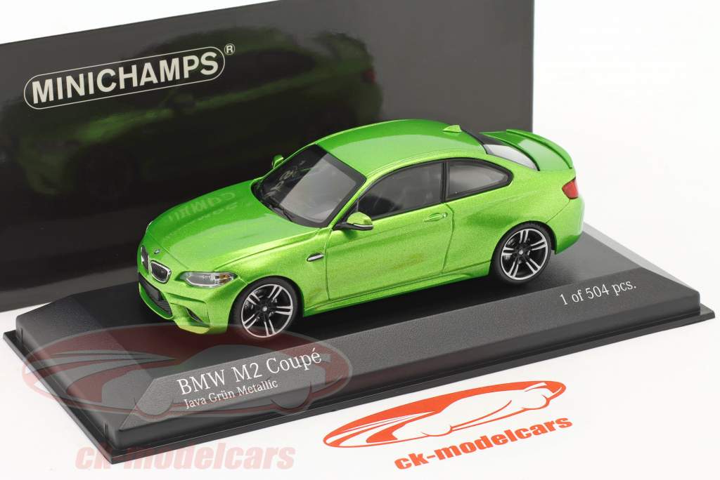BMW M2 Coupe Byggeår 2016 java grøn metallisk 1:43 Minichamps