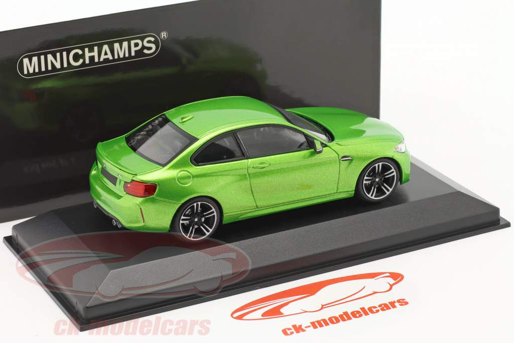 BMW M2 Coupe Année de construction 2016 vert java métallique 1:43 Minichamps