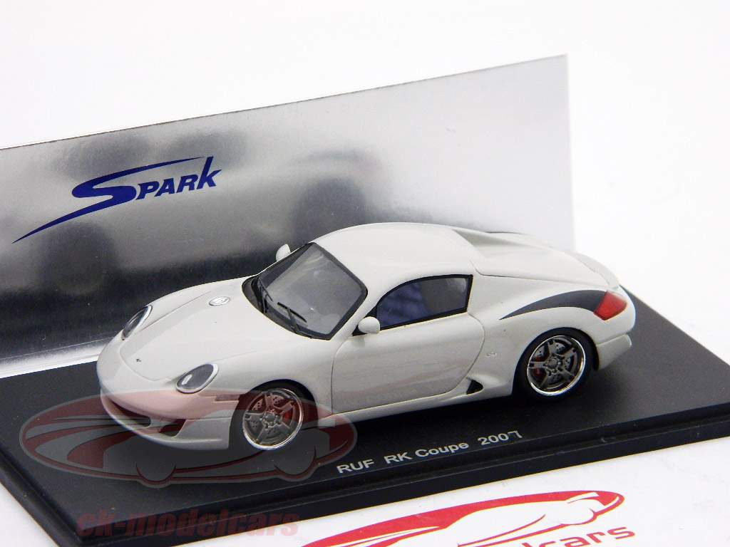 ポルシェRUF RKクーペモデル2007ホワイト/ホワイト1時43スパーク