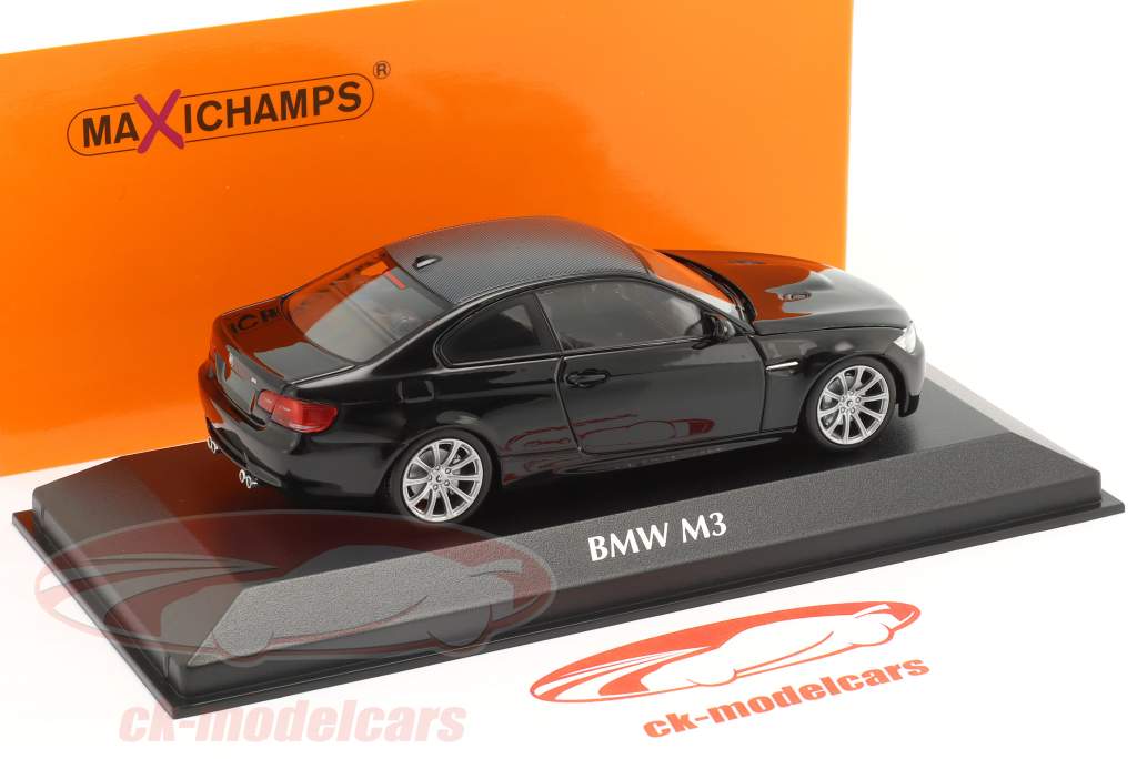 BMW M3 (E92) Année de construction 2008 noir 1:43 Minichamps