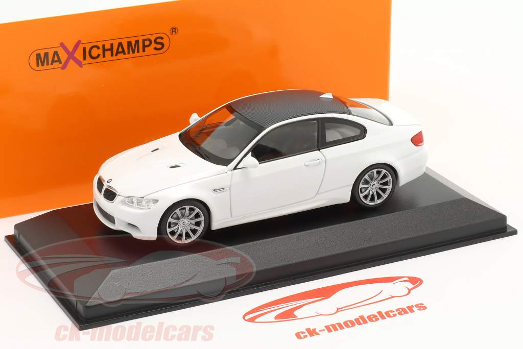 BMW M3 (E92) Año de construcción 2008 Blanco 1:43 Minichamps