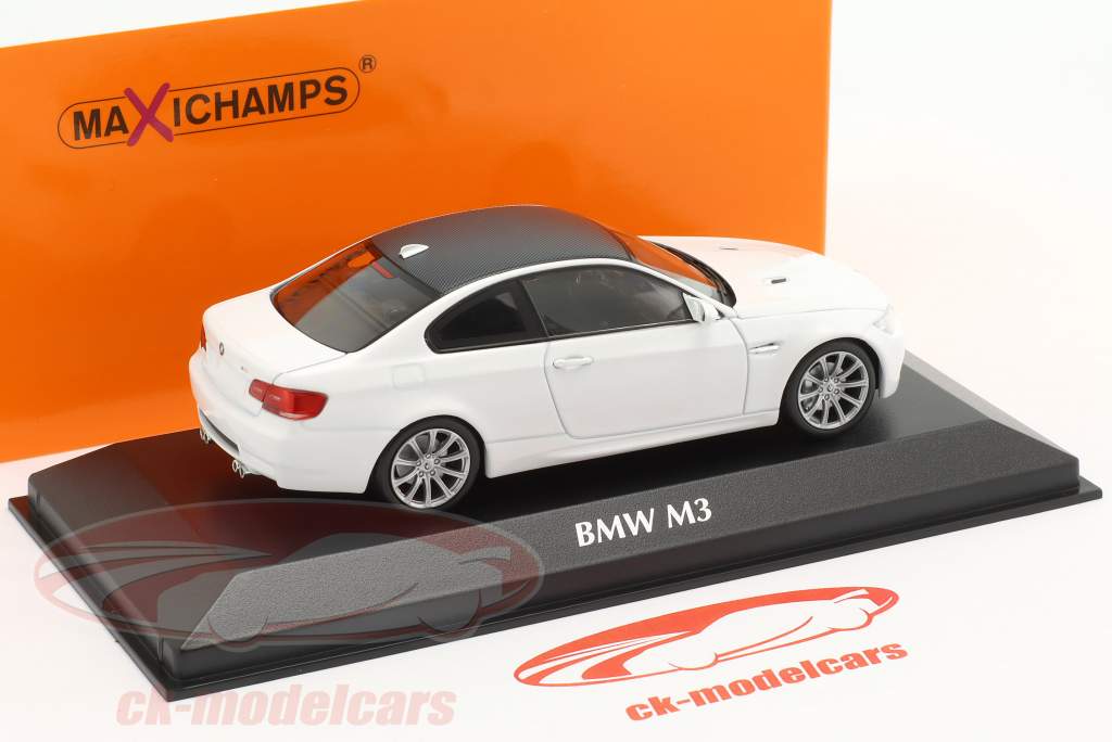 BMW M3 (E92) Año de construcción 2008 Blanco 1:43 Minichamps