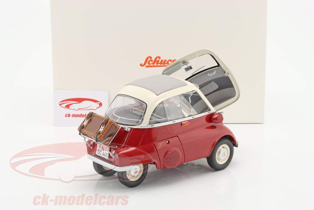 BMW Isetta Export Construction year 1957 red / cream White 1:12 Schuco