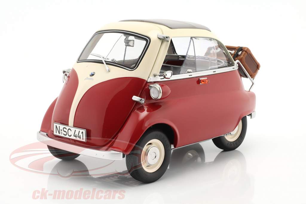 BMW Isetta Export Construction year 1957 red / cream White 1:12 Schuco