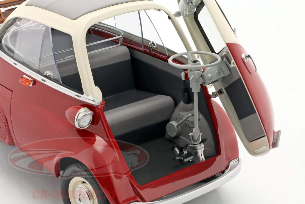 BMW Isetta Export Année de construction 1957 rouge / crème Blanc 1:12 Schuco