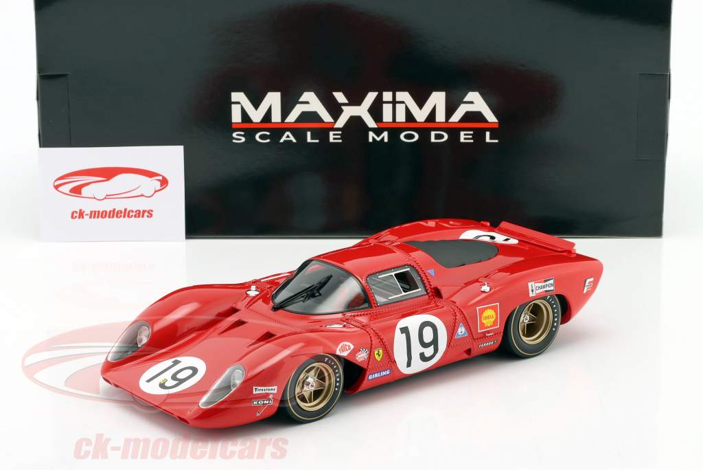 Ferrari 312 P #19 24h LeMans 1969 Chris Amon, Peter Schetty 1:18 MAXIMA