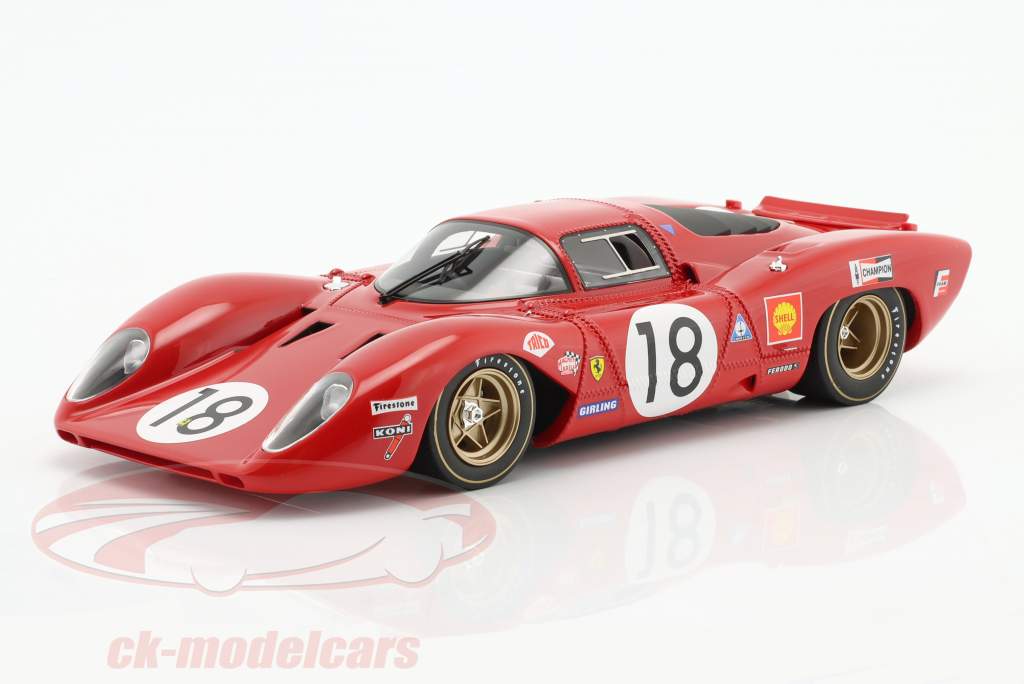 Ferrari 312 P #18 24h LeMans 1969 Pedro Rodríguez, David Piper 1:18 MAXIMA