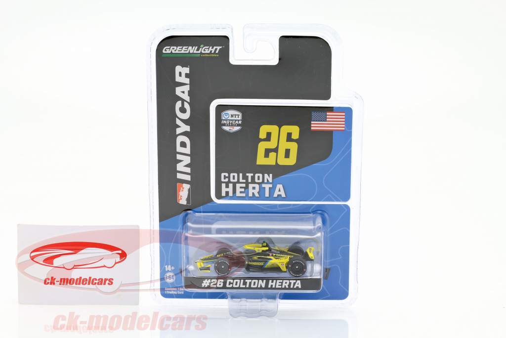 Colton Herta Andretti Autosport #26 IndyCar Series 2021 1:64 Greenlight