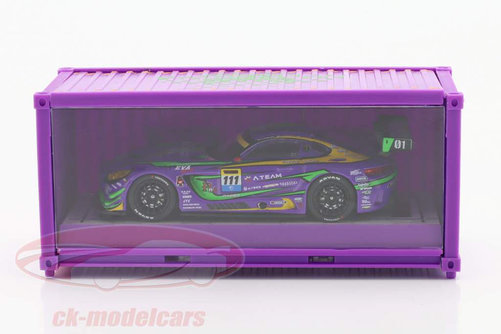 Mercedes-Benz AMG GT3 EVA Racing #111 with Container 1:64 Tarmac Works