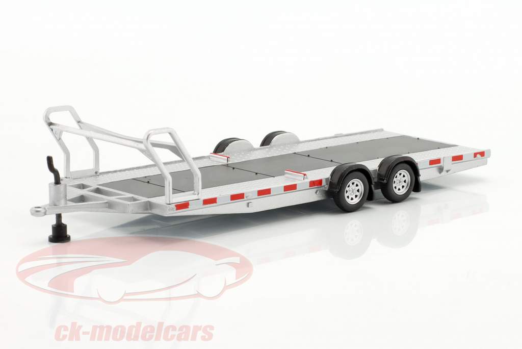 Car Hauler Trailer Type A silber 1:64 TrueScale