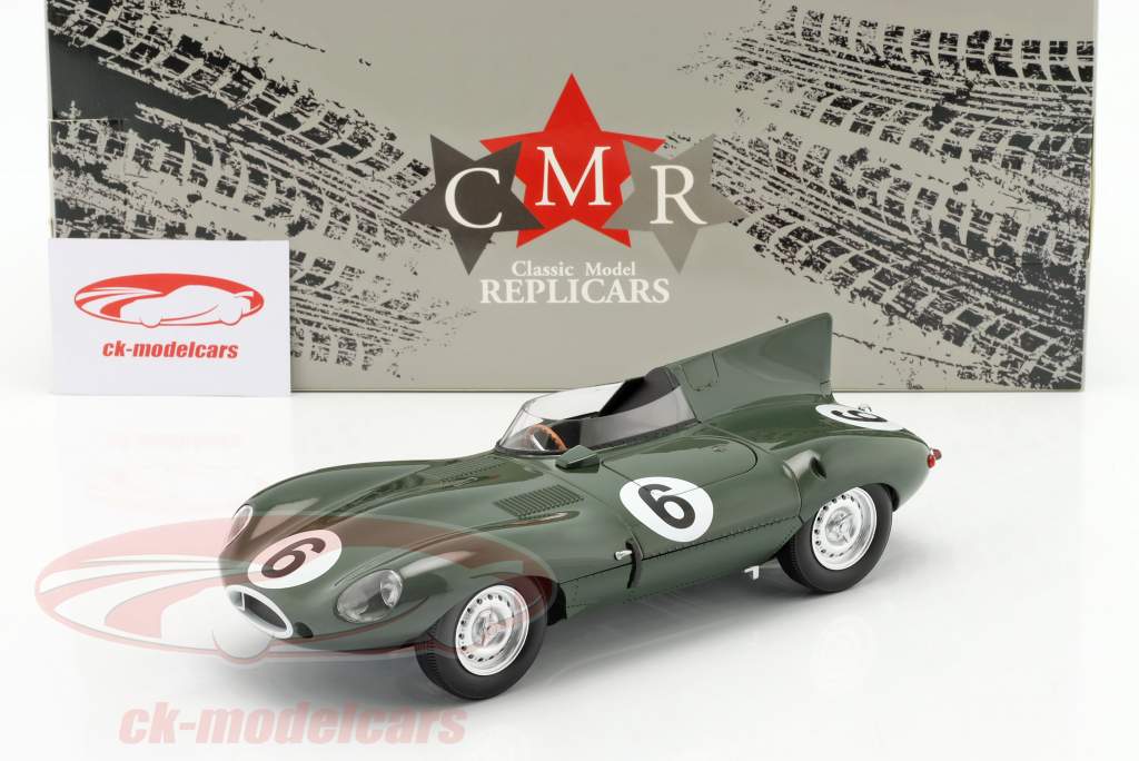 Jaguar D-Type #6 winnaar 24h LeMans 1955 Mike Hawthorn, Ivor Bueb 1:18 CMR