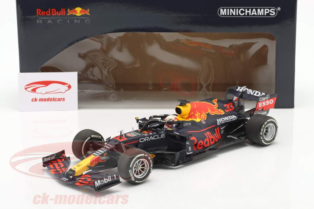 M. Verstappen Red Bull RB16B #33 Sieger Frankreich GP F1 Weltmeister 2021 1:18 Minichamps