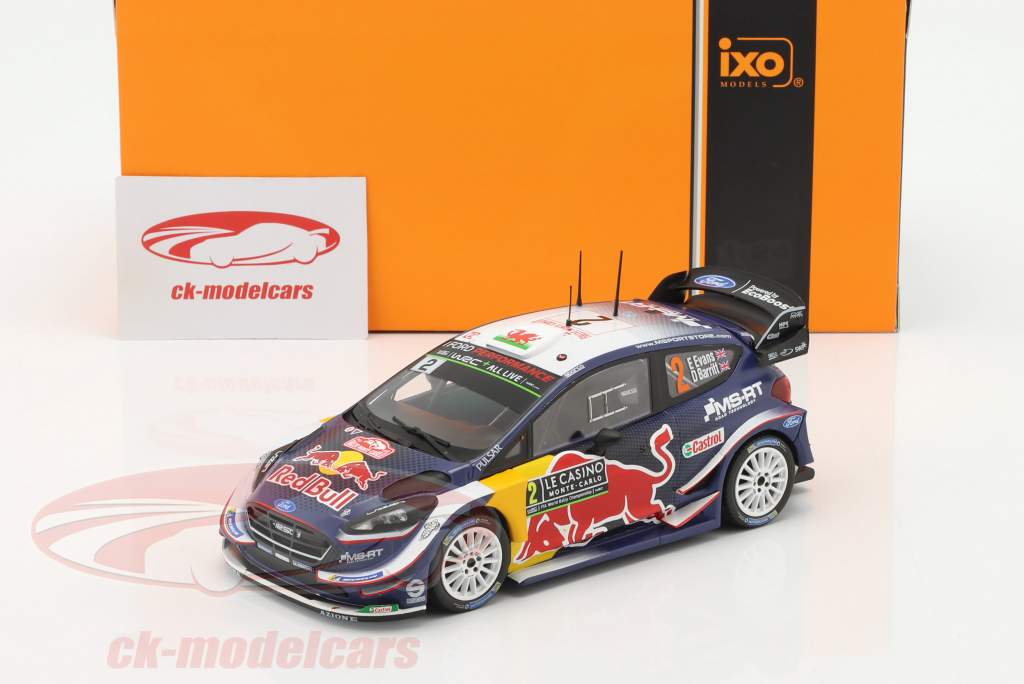 Ford Fiesta WRC #2 Rallye Monte Carlo 2018 E. Evans, D. Barritt 1:24 Ixo