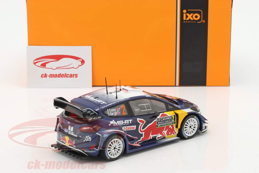 Ford Fiesta WRC #2 Rallye Monte Carlo 2018 E. Evans, D. Barritt 1:24 Ixo