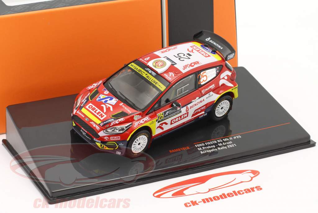 Ford Fiesta R5 MK2 #25 acrópolis reunión 2021 M. Prokop, M. Ernst 1:43 Ixo