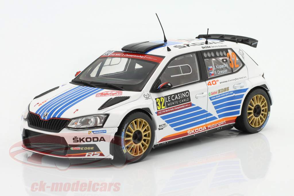 Skoda Fabia R5 #32 Rallye Monte Carlo 2017 J. Kopecky, P. Dresler 1:24 Ixo