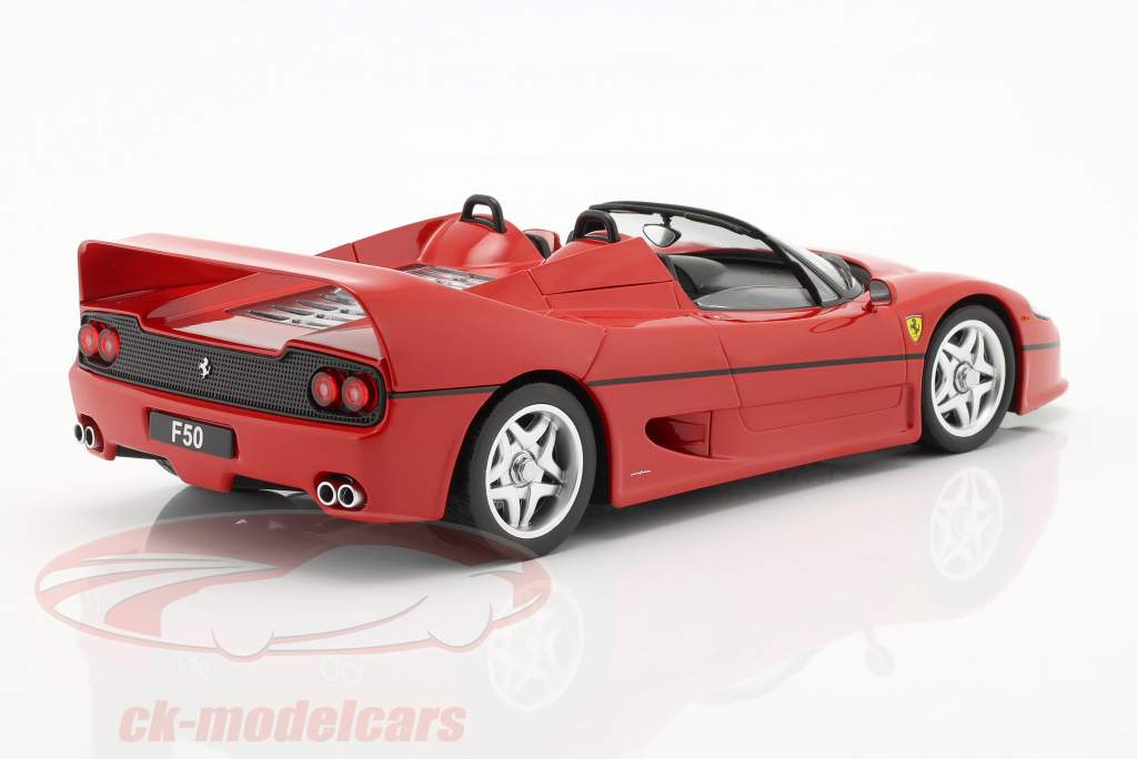 Ferrari F50 cabriolet Byggeår 1995 rød 1:18 KK-Scale