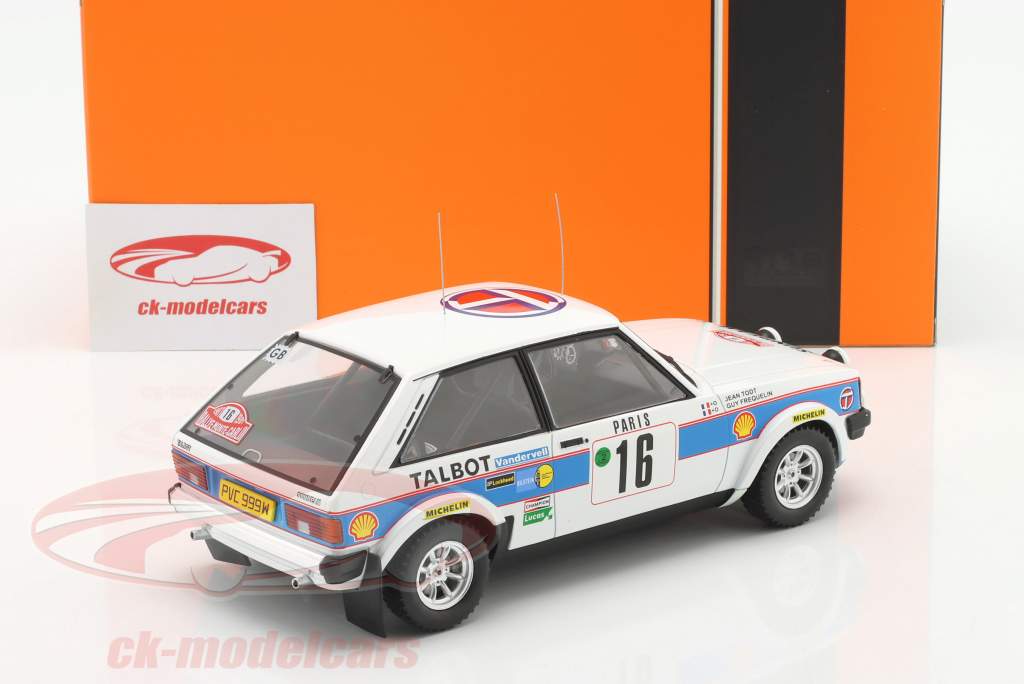 Talbot Sunbeam Lotus #16 2do reunión Monte-Carlo 1981 Frequelin, Todt 1:18 Ixo