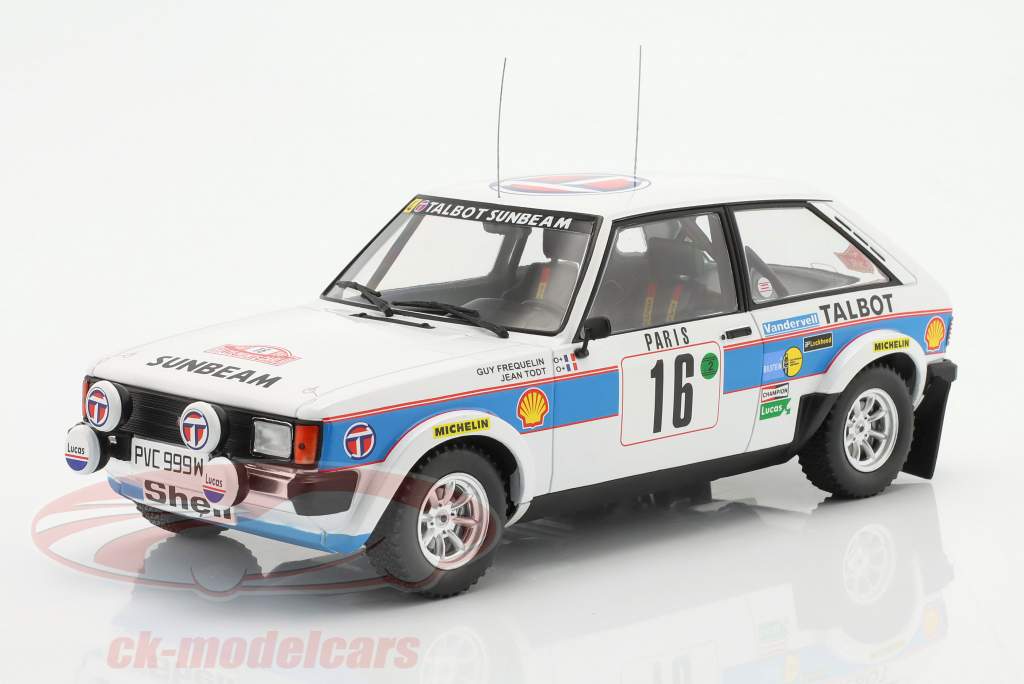 Talbot Sunbeam Lotus #16 2do reunión Monte-Carlo 1981 Frequelin, Todt 1:18 Ixo