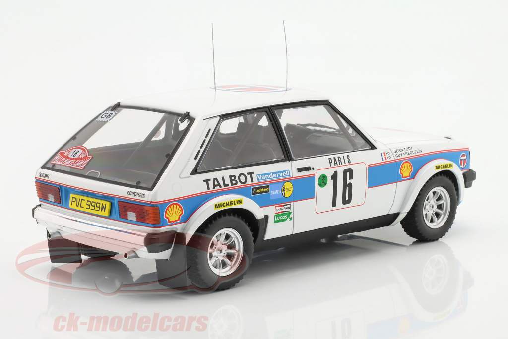 Talbot Sunbeam Lotus #16 2do reunión Monte-Carlo 1981 Frequelin, Todt 1:18 Ixo