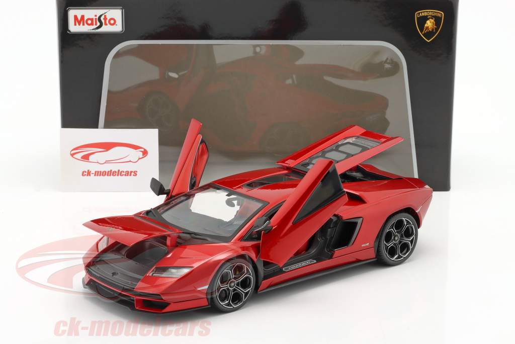 Lamborghini Countach LPI 800-4 Año de construcción 2022 rojo 1:18 Maisto