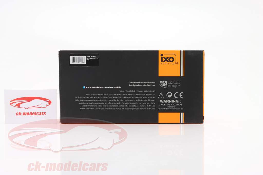 タイヤ と リム Set RONAL X Pack (4 個) と 台 1:18 Ixo