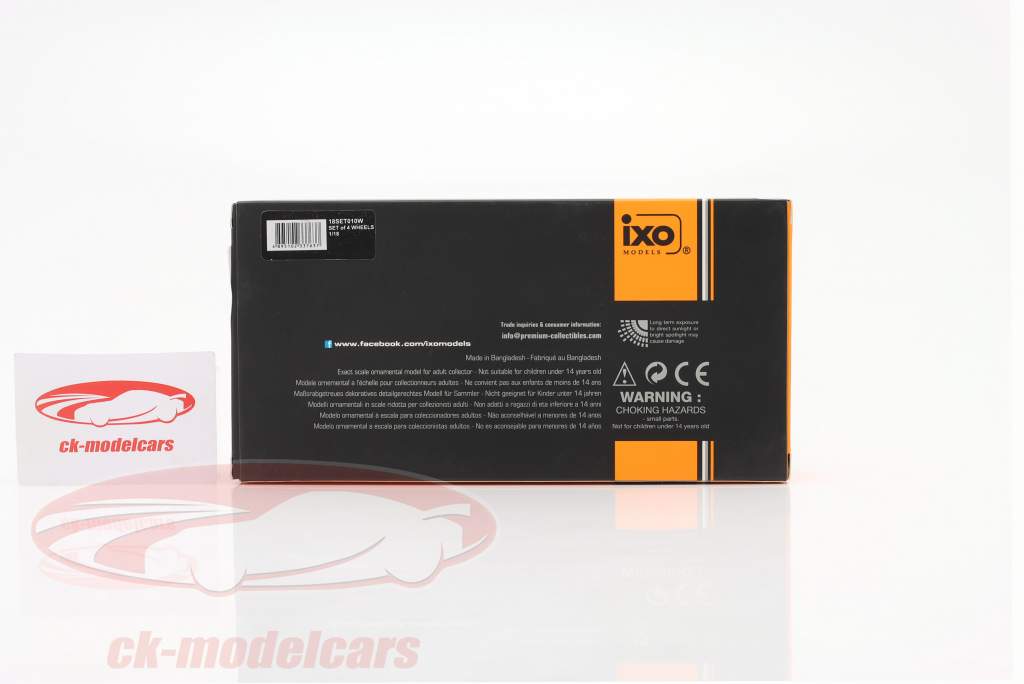 шины а также автомобильные диски Set MINILITE (4 частей) С стоять 1:18 Ixo