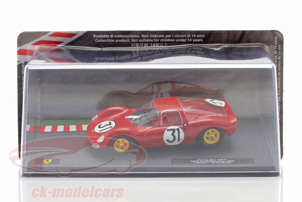 Ferrari Dino 166 P #31 1000km Nürburgring 1965 Bandini, Vaccarella 1:43 Altaya