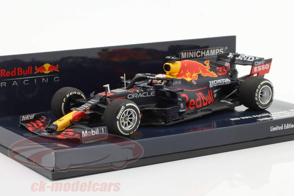 M. Verstappen Red Bull RB16B #33 ganador Francés GP F1 Campeón mundial 2021 1:43 Minichamps