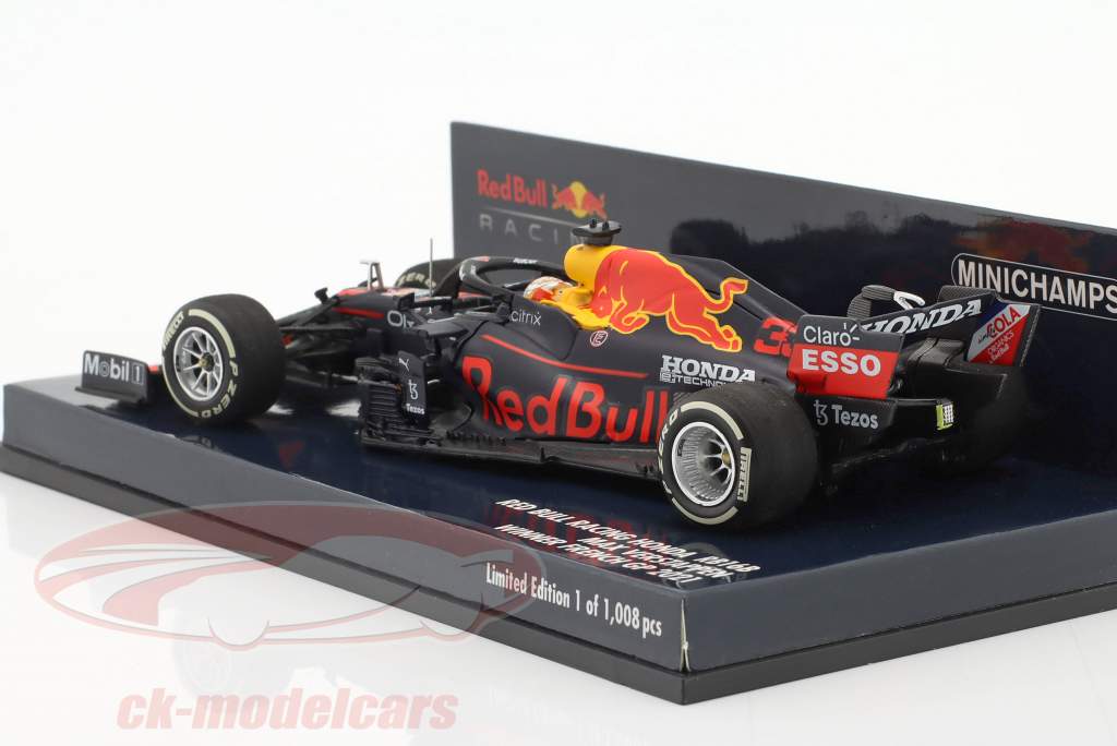 M. Verstappen Red Bull RB16B #33 ganador Francés GP F1 Campeón mundial 2021 1:43 Minichamps