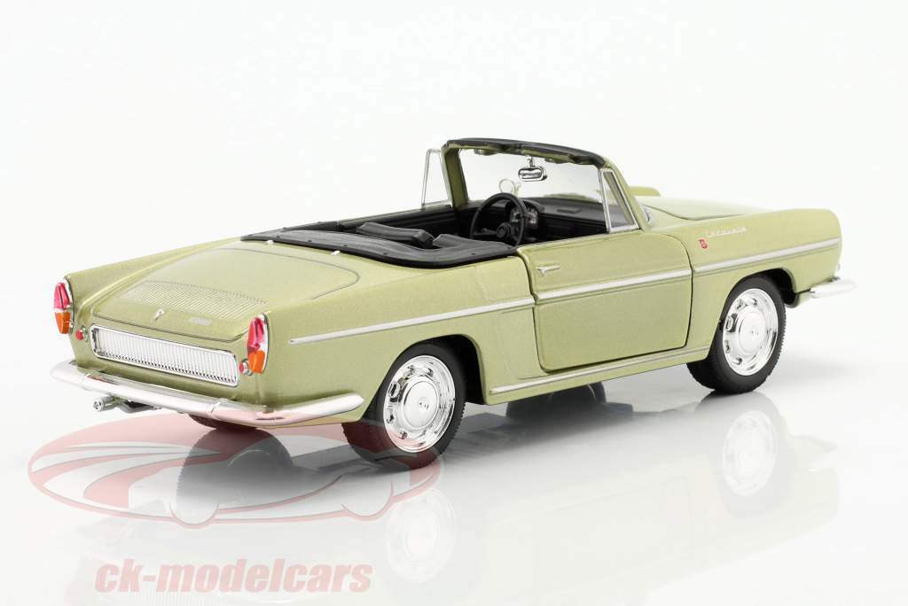 Renault Caravelle Open Top Baujahr 1959 hellgrün metallic 1:24 Welly