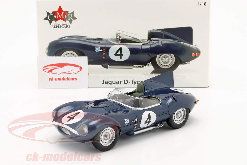 Jaguar D-Type #4 Winner 24h LeMans 1956 Sanderson, Flockhart 1:18 CMR
