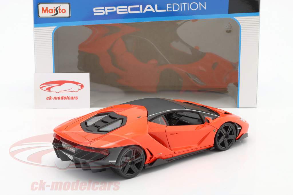 Lamborghini Centenario LP770-4 Année de construction 2016 orange 1:18 Maisto