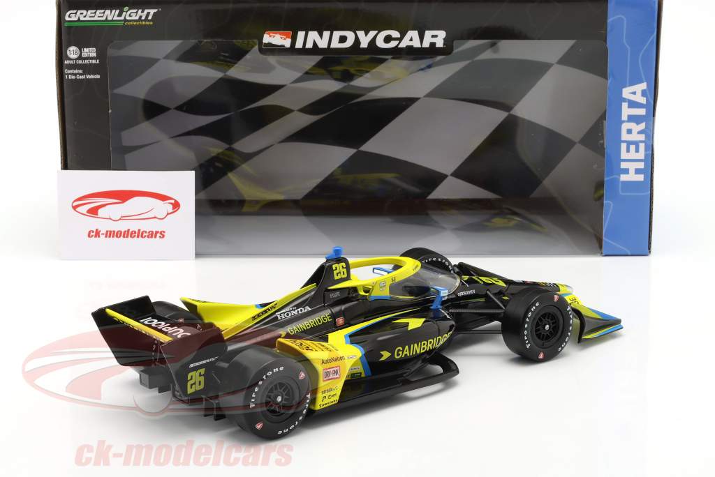 Colton Herta Honda #26 IndyCar Series 2022 1:18 Greenlight
