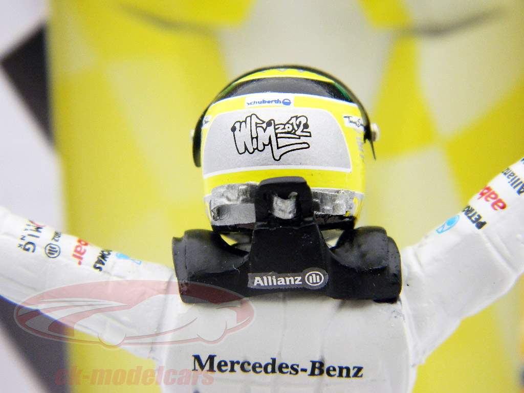 Nico Rosberg driver figure formula one standing finger 1:18 TopMo